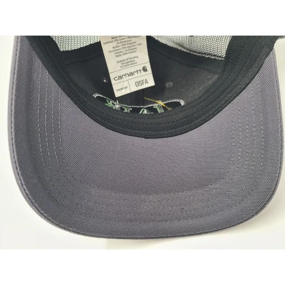 Jair Carhartt Mesh Trucker Snapback Hat Cap Workwear Casual Men Women Blue Gray - Picture 10 of 11